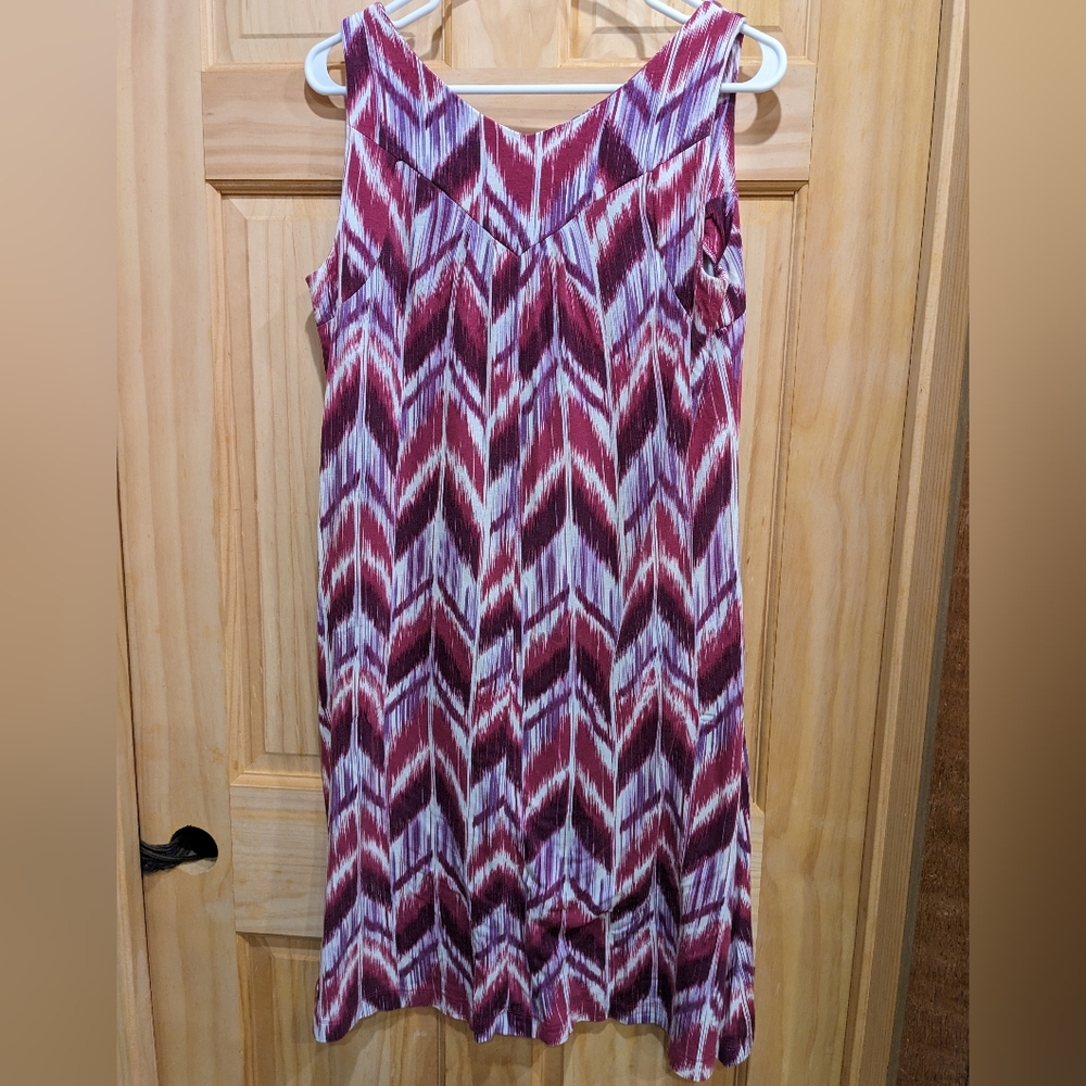 St John's Bay purple Chevron Summer Dress